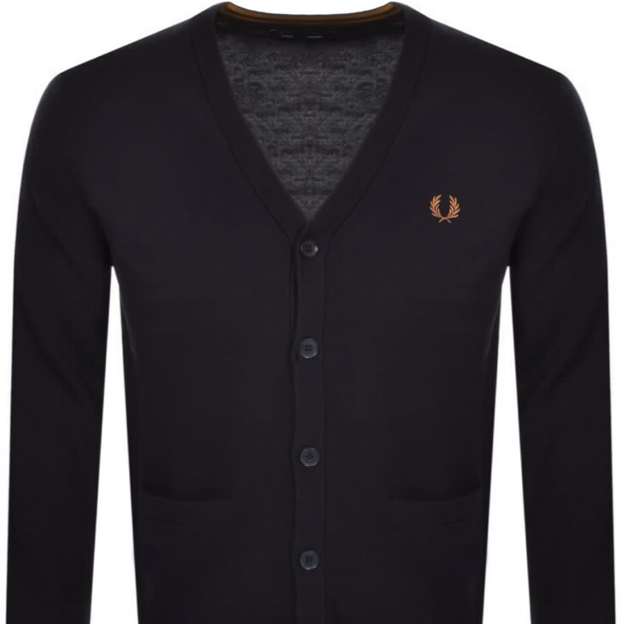 Fred Perry Classic Knit Cardigan Navy | Mainline Menswear us